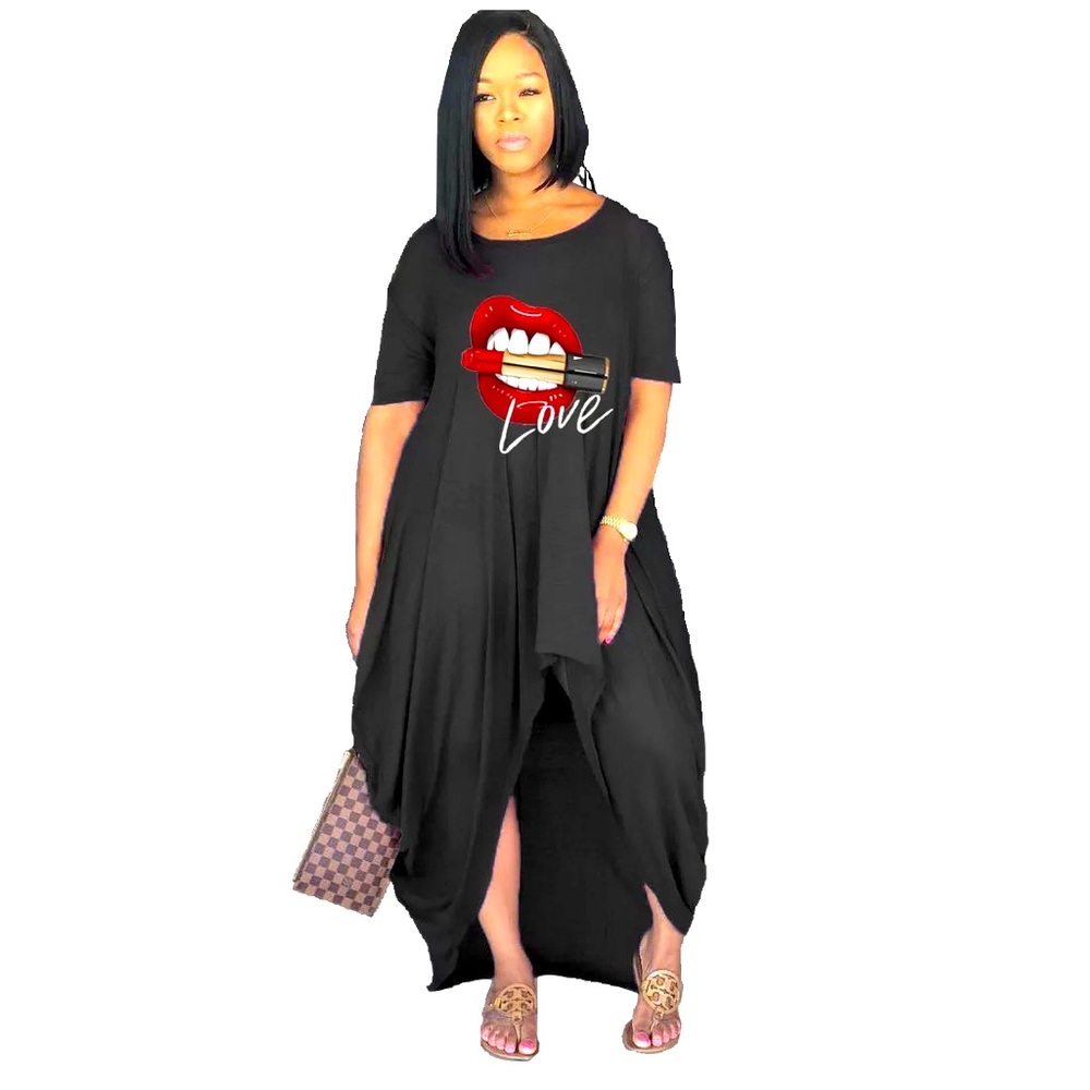 💄KISS MY LIPSTICK💄 Dress BLACK